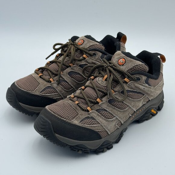MERRELL Moab 3 Mens 9W Waterproof Hiking Boots All Terrain Suede Leather Brown - Picture 1 of 9